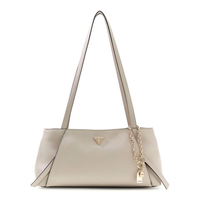 GUESS Sac à épaule beige pour femme - Devon Shoulder Satchel Light Taupe 348562