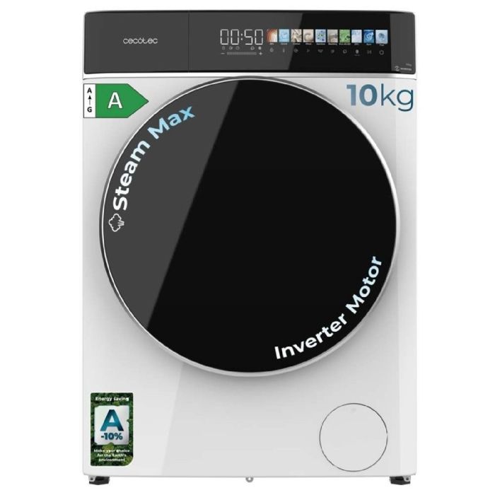 Cecotec Lave-linge 10 Kg à Chargement Frontal Bolero DressCode 10900 Inverter FullColor A Max. 2000W 1400rpm 11 Programmes - Cecotec