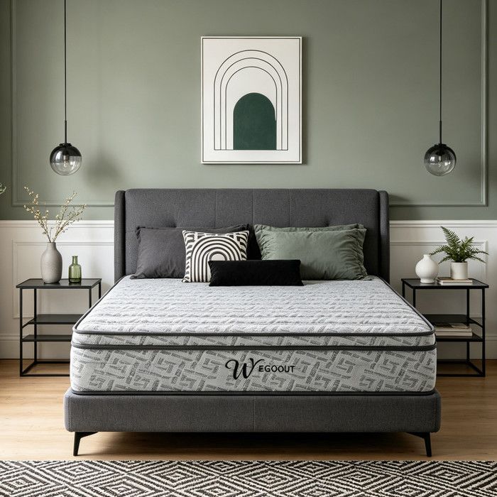 Matelas - Hybride mémoire 140x190 - 28 cm - 7 zones de confort - Ressorts ensachés