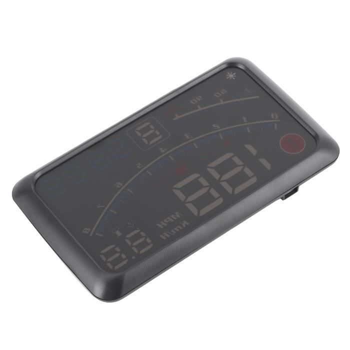Affichage Tête Haute HUD Universel OBD - Projecteur Pare-Brise Voiture Avec Alarme Survitesse Et Données Moteur