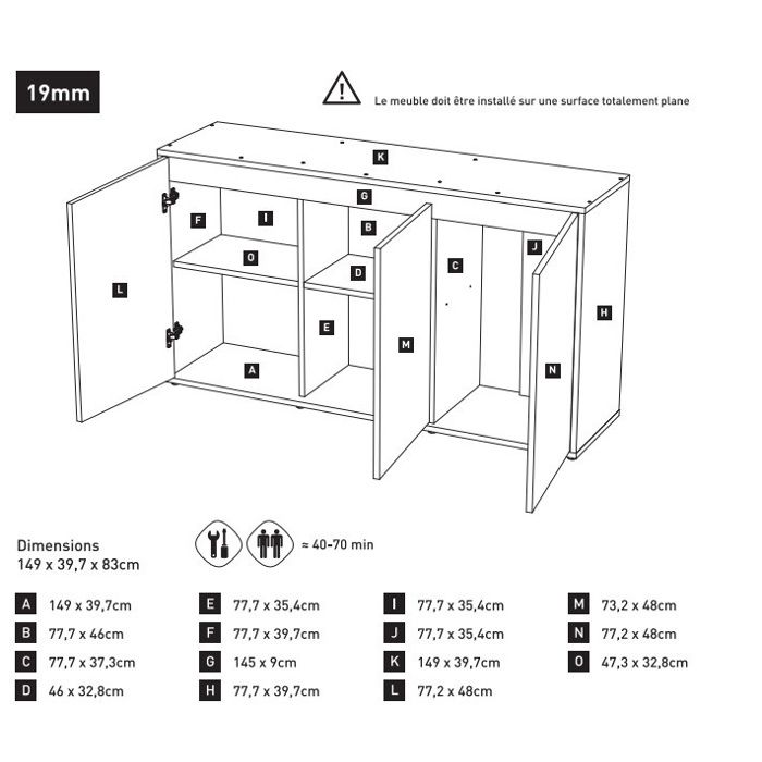 Comparer les prix de Meuble pour aquarium Splendid 150 - Aquatlantis Noir