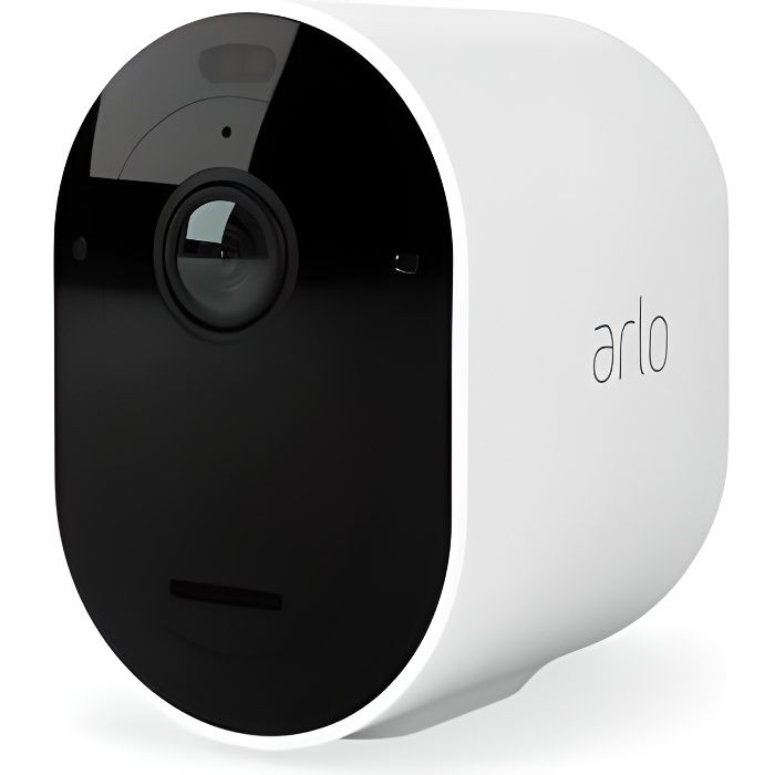 Arlo Pro 3 - Pack de 1 caméra de surveillance Wifi sans fil - Blanc - 2K - Eclairage spotlight intégré - Champ de vision à 160°