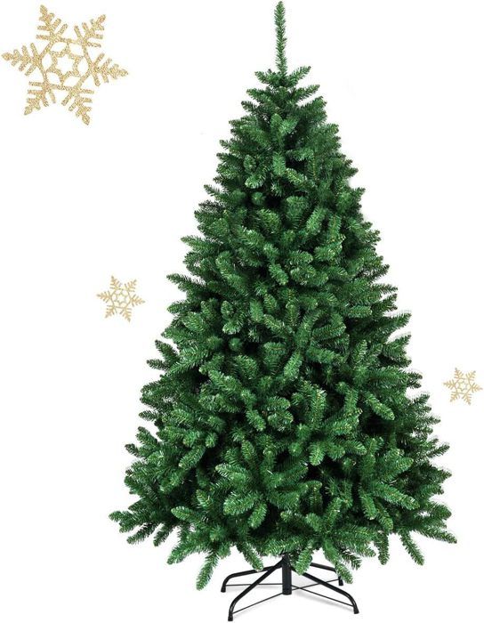 Giantex Sapin de Noël Artificiel 1,8M Effet Réaliste, Hauteur Touffu