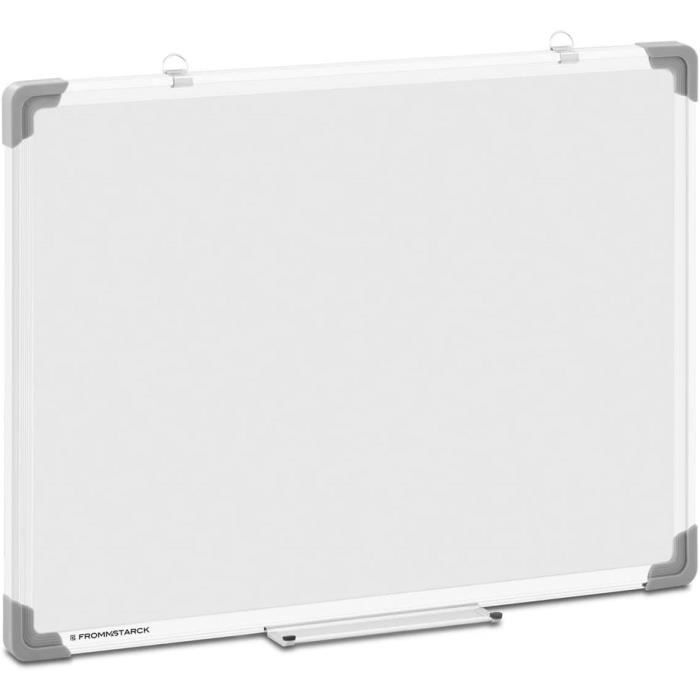 TecTake Tableau blanc feutre et magnétique avec 12 agnets - diverses  tailles au choix - (60x45cm)