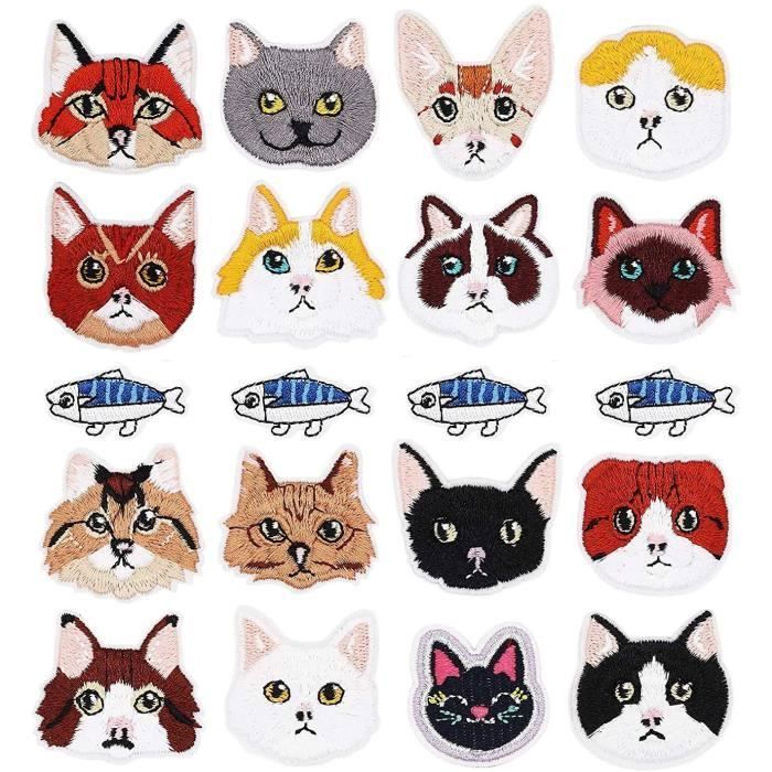 Lot De 8 Écussons Thermocollants à Coudre Ou Repasser - Patches Broderie Pour Vêtements Et Accessoires