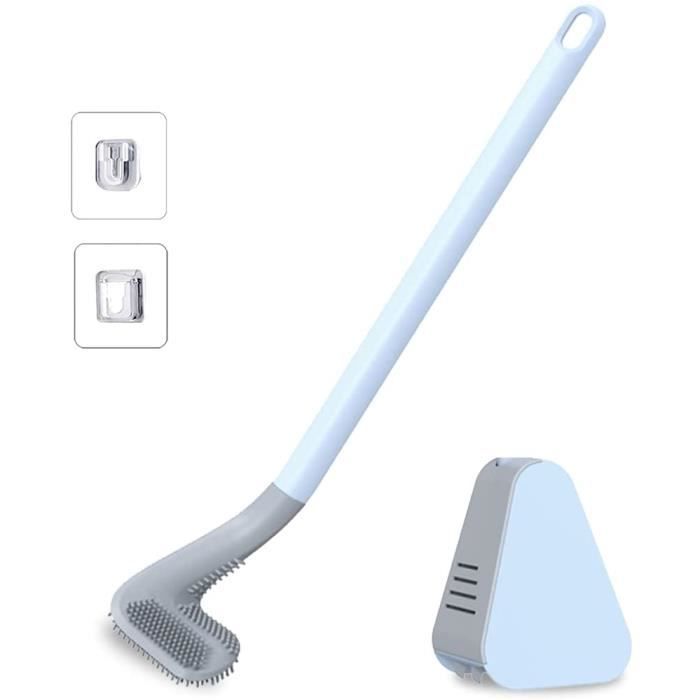 Brosse de toilette Brosse WC en Silicone Antibactérienne balayette WC