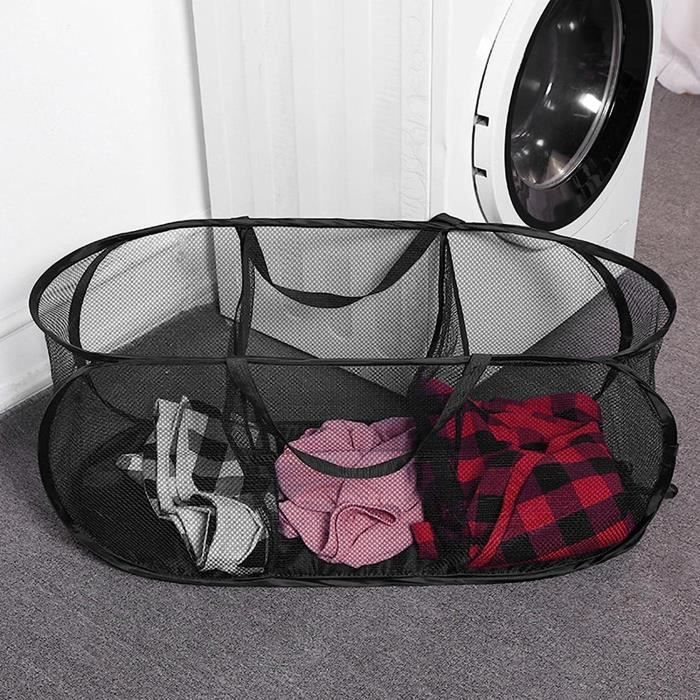 Lifewit Grand panier à linge pliable de 105 l avec couvercle