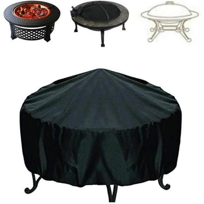Foyer De Table Rond Grand Modèle Noir - Pour Intérieur Ou Extérieur, Décoration événement, Mariage, Fêtes