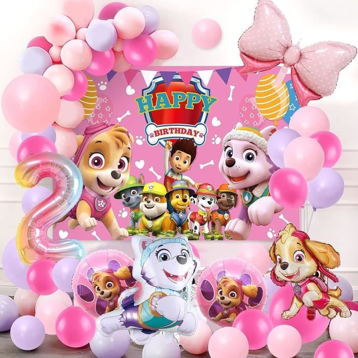 Ballons Aluminium Marguerite Marron Beige Décoration Anniversaire 2 Ans
