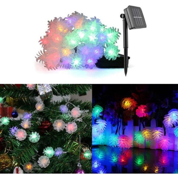 Lot 12 Guirlandes LED 2m 20 Lumières - Étanche Piles - 6 Couleurs Noël Mariage Terrasse Jardin