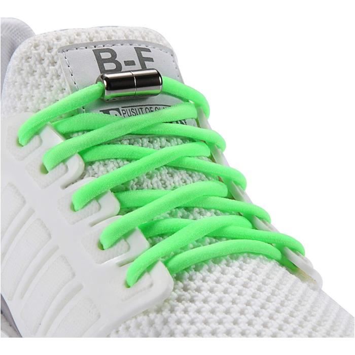 Lacets élastiques Auto-bloquants Canwn – Plus Besoin De Faire Vos Lacets, Ils Tiennent Tout Seuls ! (Lot De 3 Paires, Noir)