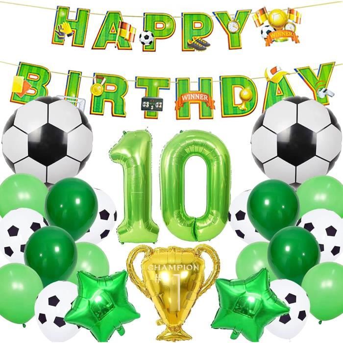 Bannière Personnalisable Pour Fête D'anniversaire Thème Football - 2 Pieds X 4 Pieds - Décoration Vinyle