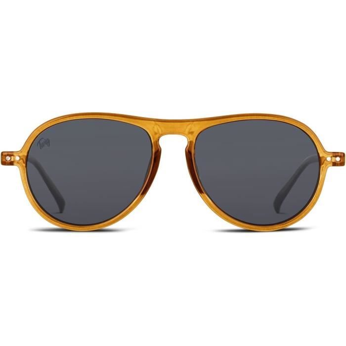 Lunettes De Soleil Polarisées GTIEVRUO - Monture Carrée Unisexe - UV400 - Pour Conduite Et Pêche