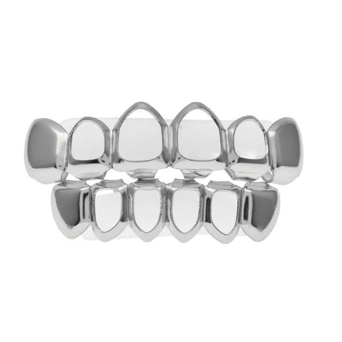 SHOP-STORY - Ensemble de dents style Hip Hop Grillz - Doré