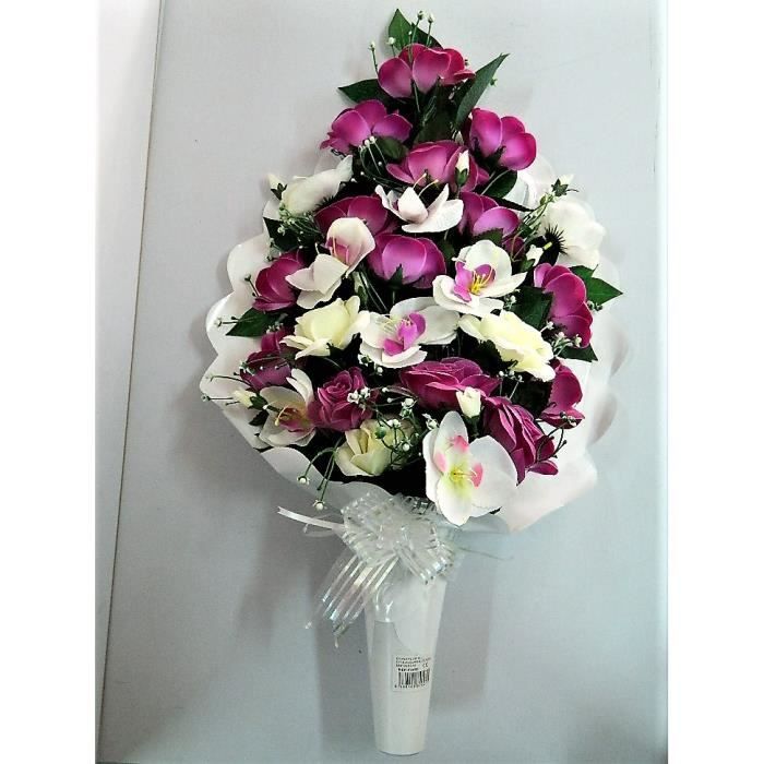 Bouquet de fleurs pour enterrement Fleurs deuil décès - Cdiscount Maison