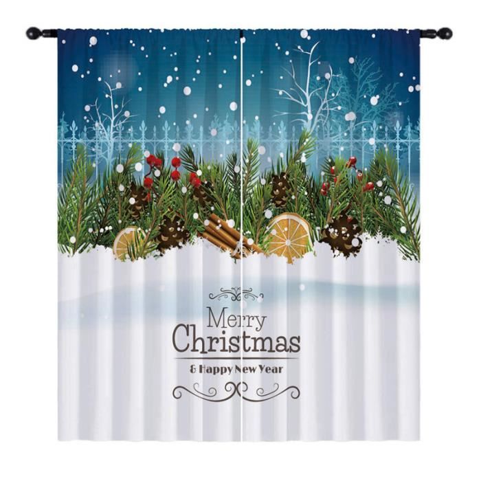 Bloomy été Noël Père Noël Bonhomme De Neige Rideau De Douche Salle De