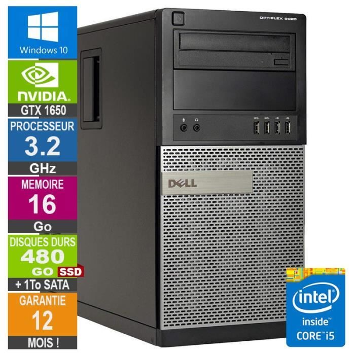 PC Fujitsu Esprimo D738 E94 DTL reconditionné - Intel Core i3-8100 - 32Go DDR4 - 2To SSD - Windows 11 - Ecran 24p