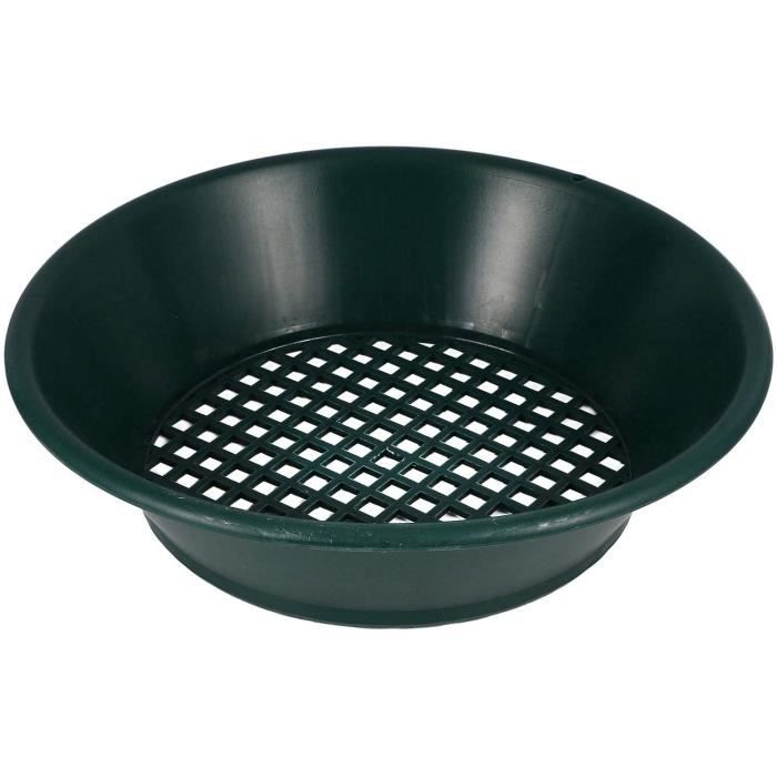 Tamis Terre Tamis Jardin Manivelle TRMLBE - Métal 40cm - Tamisage Compost Et Terreau - Noir Outil Jardinage