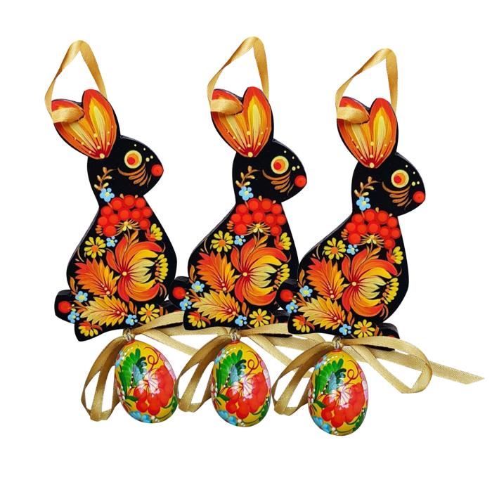 Décoration à suspendre lapin de Pâques - France