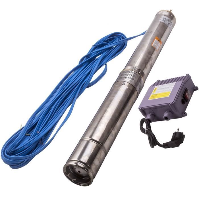 Pompe à eau immergée pour puits profond et forage, 4m³/h - 48m, 370Watt  BC-ELEC.com