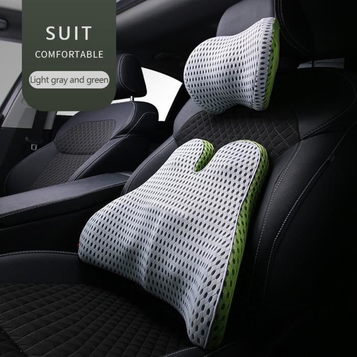 Oreiller De Cou Mousse Mémoire De Forme Pour Voiture - Appuie-tête Et Soutien Pour Longs Trajets