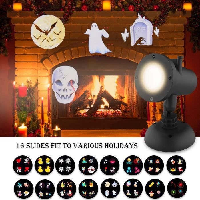 Projecteur Laser Extérieur Décor Noël Halloween Fête LED Lumière, Lampe