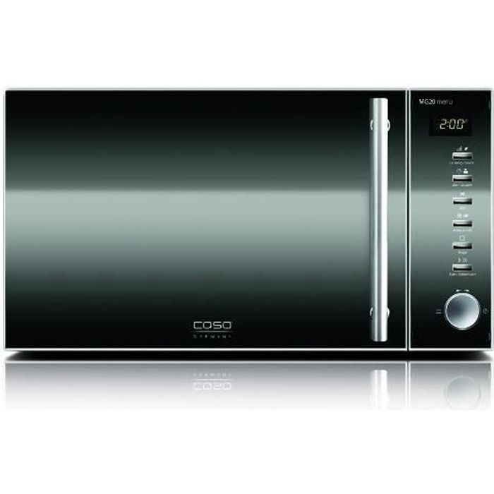 Four micro-ondes grill - CASO - MG 20 Menu (3320) - 20 L - 800 W - Acier inoxydable - Caso