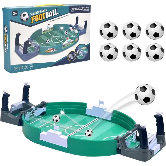 Mini Baby Foot Interactif Avec 6 Balles - Jeu De Table Football Enfant Et Adulte