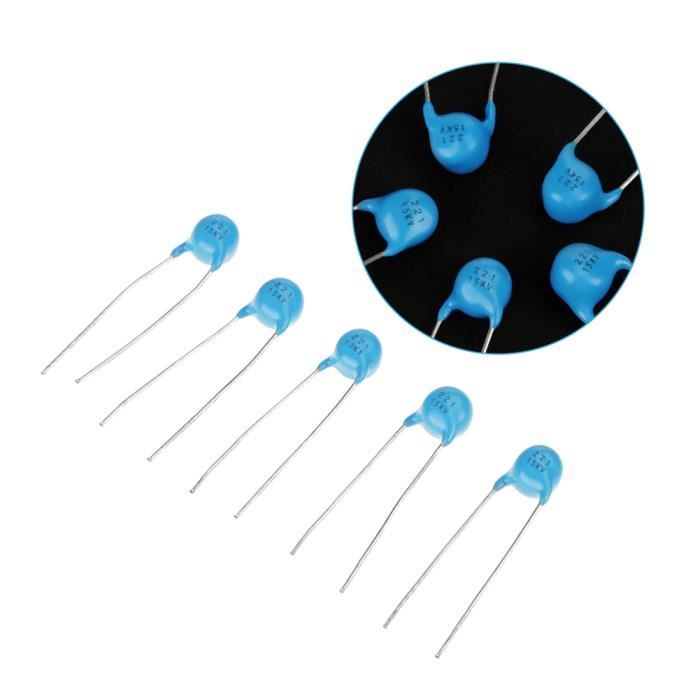 Kit 300 Condensateurs Céramique 50V - 10 Valeurs De 0.1uF à 10uF - Pour électronique, Réparation, Projets DIY