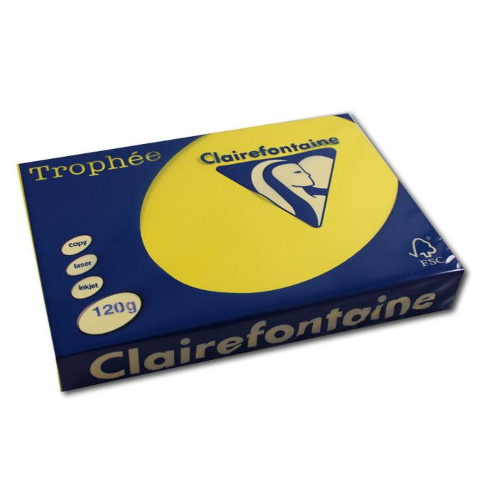 Clairefontaine 97244C Un Bloc Papier Couleur 20 feuilles 21x29,7 cm 120g couleurs assortis