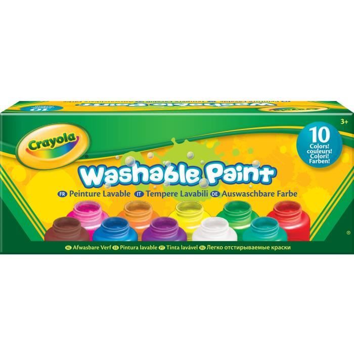 Lavable Peinture Pour Enfants Bebe Doigt Craft Non Toxique Crayola Peintures 6 Pcs Loisirs Creatifs Pour Enfant Loisirs Creatifs