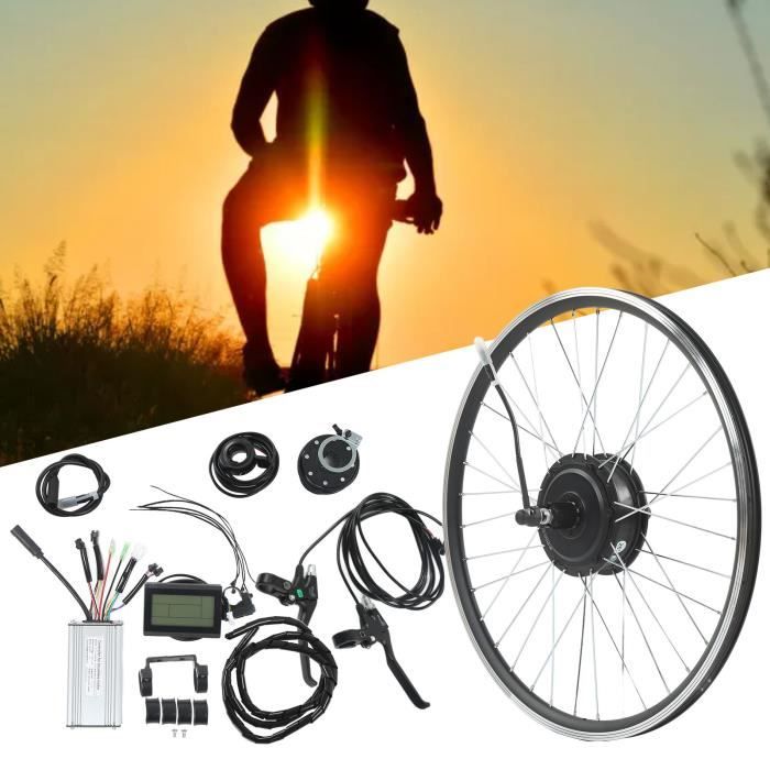Kit De Conversion Vélo Électrique 48V 500W/750W - Moteur Arrière Pour VTT & VTC - Avec Batterie Et Écran - Compatible Freins à Disque Ou V-Brake