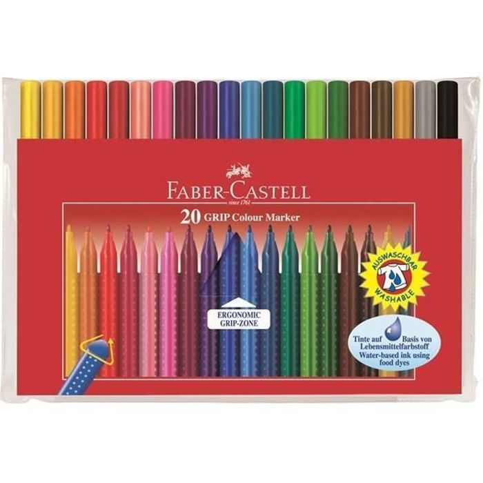 FABER-CASTELL Malette de 60 Feutres Connector - Coloris assortis -  Cdiscount Beaux-Arts et Loisirs créatifs