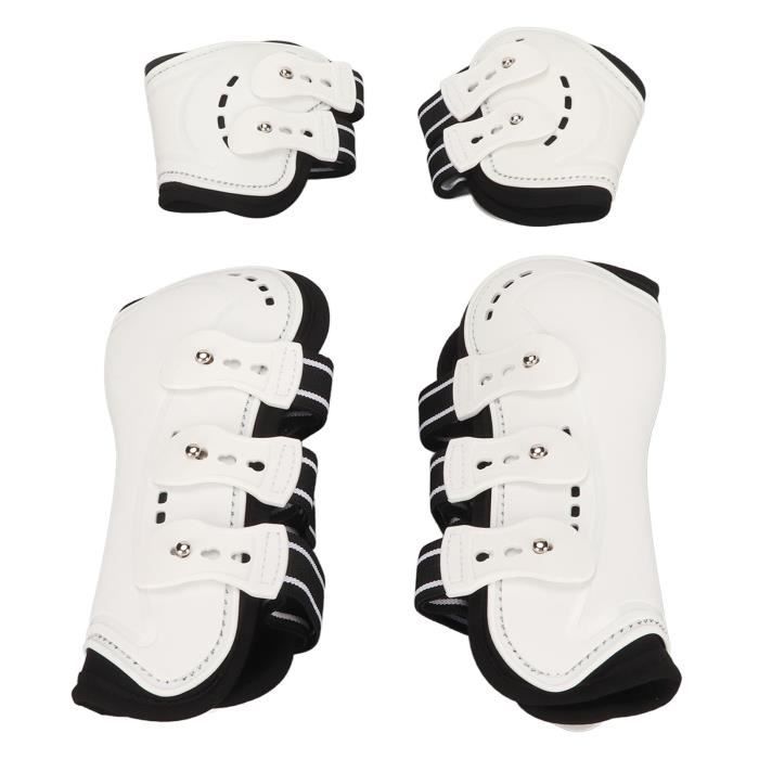 Bottes De Protection Tendon Pour Cheval - Ouvert Avant - Fetlock Boots - Marron, Taille Full