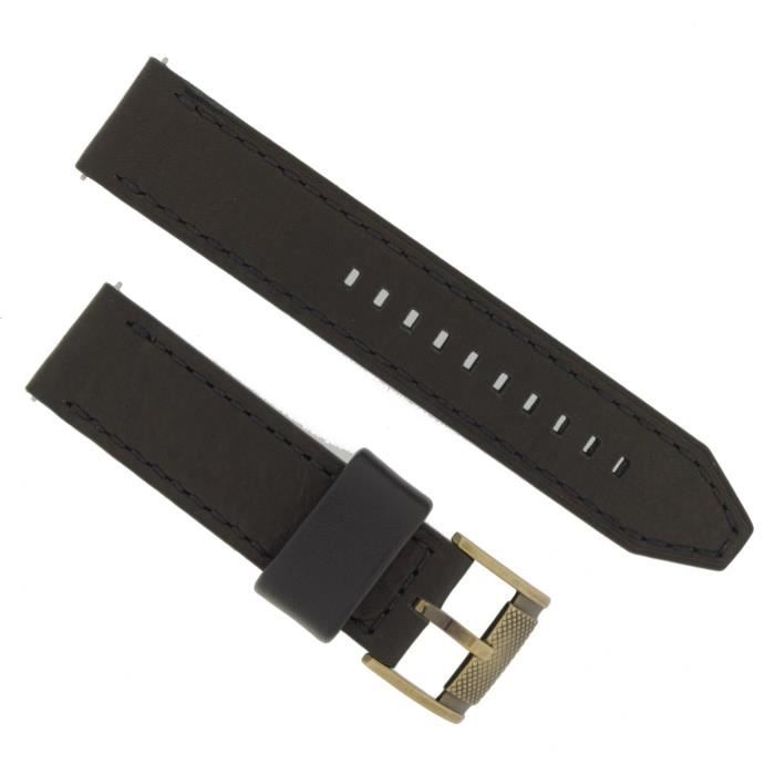 Fossil - Fossil Bracelet de montre LB- FS4657 Original Bracelet de  remplacement FS 4657 cuir 22 mm Réf 21326 - Cdiscount Bijouterie