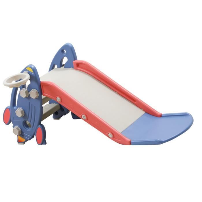 Toboggan 6 En 1 Pour Enfants – Avec Panier De Basket, Balançoire, Foot, Lancer D’anneaux, échelle, Autoportant - 5