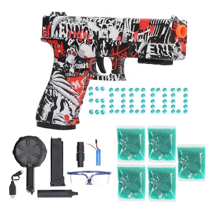 Pistolet Jouet, Glock De Simulation, Pistolet Pour Enfants Avec 2 C Et 30 Balles Ejection Automatique Des Balles Je Amz B0