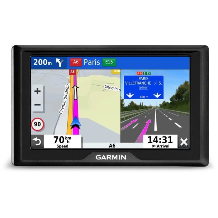 FLOUREON GPS Voiture Europe 7 Pouces Tactile Navigation de Auto Système de Multi-Langue Carte Gratuite du Royaume-Uni et de l’Europe Mise à Jour à Vie Multimédia 8G intégré 