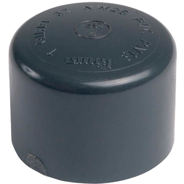Bouchon PVC pression noir - Girpi - Ø 20 mm - Fixation à coller