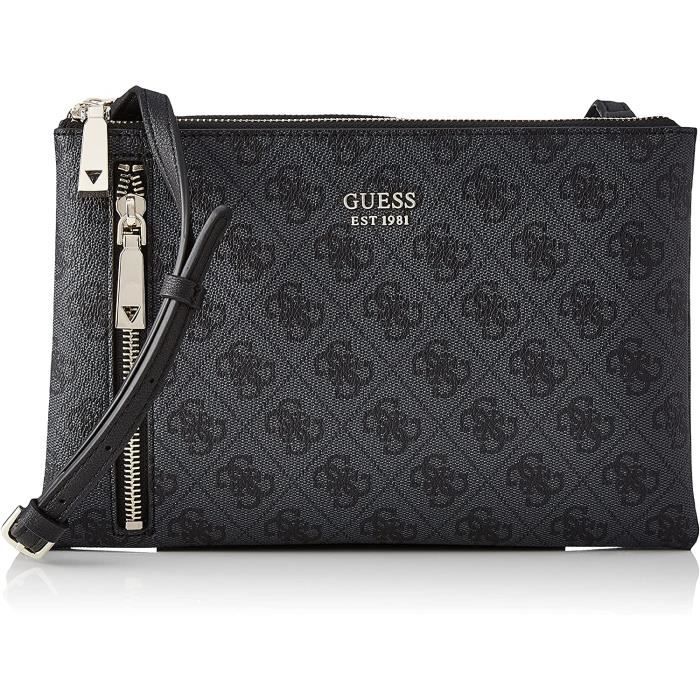 Guess Sac bandouliere NAYA DOUBLE ZIP CROSSBODY Cdiscount Bagagerie