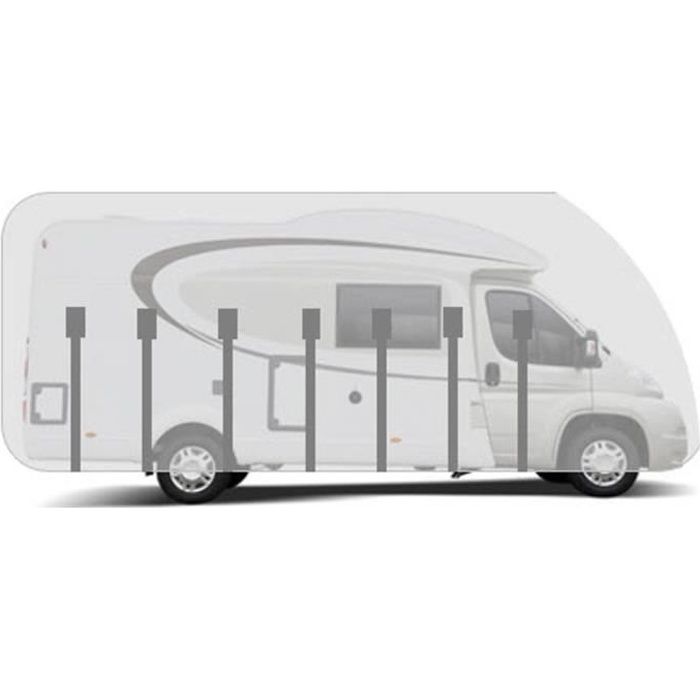 Housse pour camping-car profilé long. 8.0m HBCOLLECTION