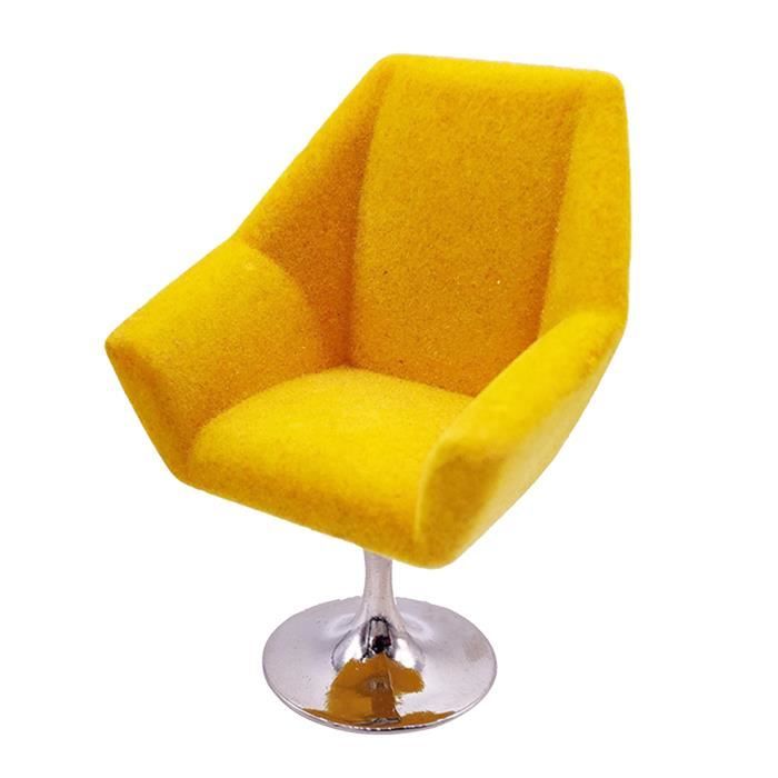 Fauteuil miniature en bois 1/12ème pour maison de poupées