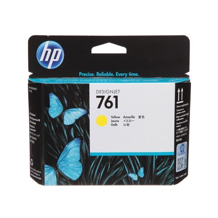 Tête d'impression HP 761 Jaune Jet d'encre DesignJet T7100 T7200 Production Printer