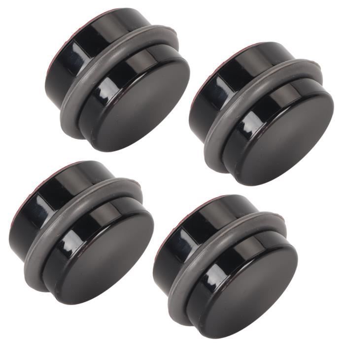 Butoir De Porte Antidérapant - Lot De 2 Pièces Argenté - Acier Et Caoutchouc - Relaxdays