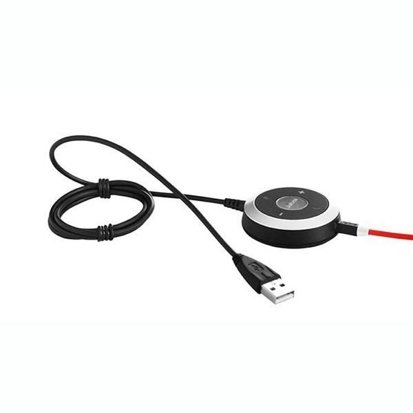Jabra Cordon USB pour Jabra EVOLVE 40 MS avec fonction "muet" et contrôle de volume sur cordon certifié Microsoft - vue 2