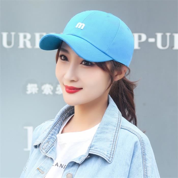 Casquette Femme Avec Ouverture Pour Queue De Cheval - Visière 7,5 Cm, Réglable 54-60 Cm - 100% Coton Léger Et Respirant - 4
