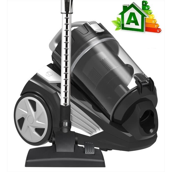 KLAISER- Puissance 1400W-Alligator Relax Aspirateur Sans Sac Multi Cyclone Ultra Confort Silence-Efficacité énergétique A-Sol dur A