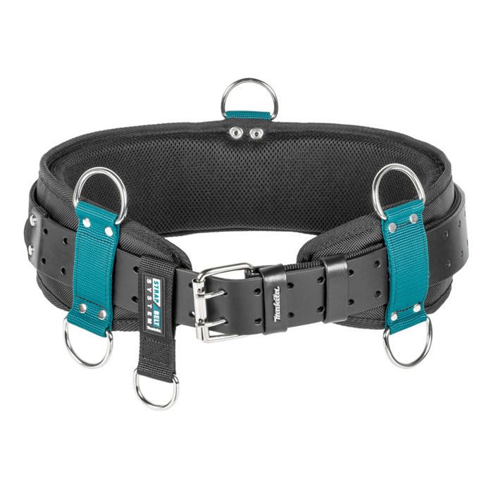 Ceinture à outils - MAKITA - E-15366 - Cuir véritable - Polyester léger - Bleu/Noir