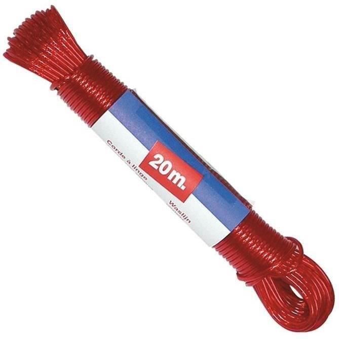 METALTEX Corde linge 20m acier+tendeur couleur Aléatoire 315405320