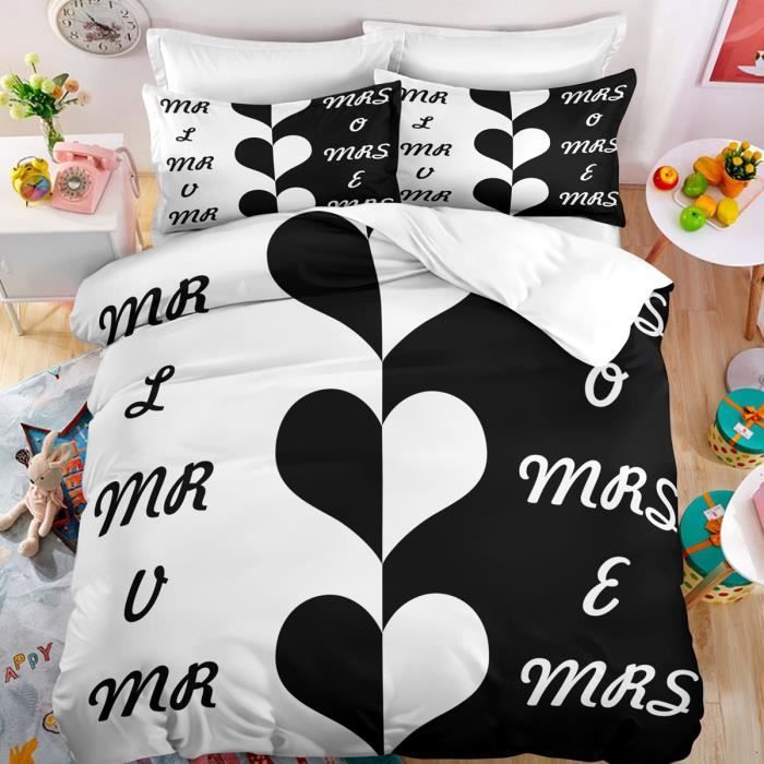 Parure De Lit 90x190 Enfant Renard Blanc Housse De Couette 90x190 110g/㎡ Microfibre + 1 Taie D'oreiller 65x65 Housse De Couette Adaptée Aux Garçons Filles Housse Couette Ado